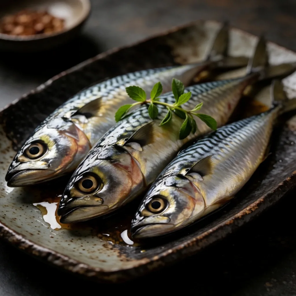 Omega-3 rich fish: sardines and mackerel
